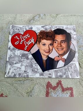 Vintage "I Love Lucy" Metal Tin Sign
